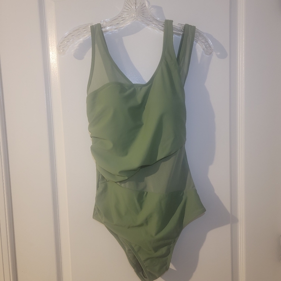 Catherine Malandrino Asymmetrical Mesh One Piece Swimsuit - Picture 4 of 4